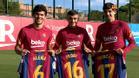 Pedri, Aleñá y Trincao ya lucen sus nuevos dorsales