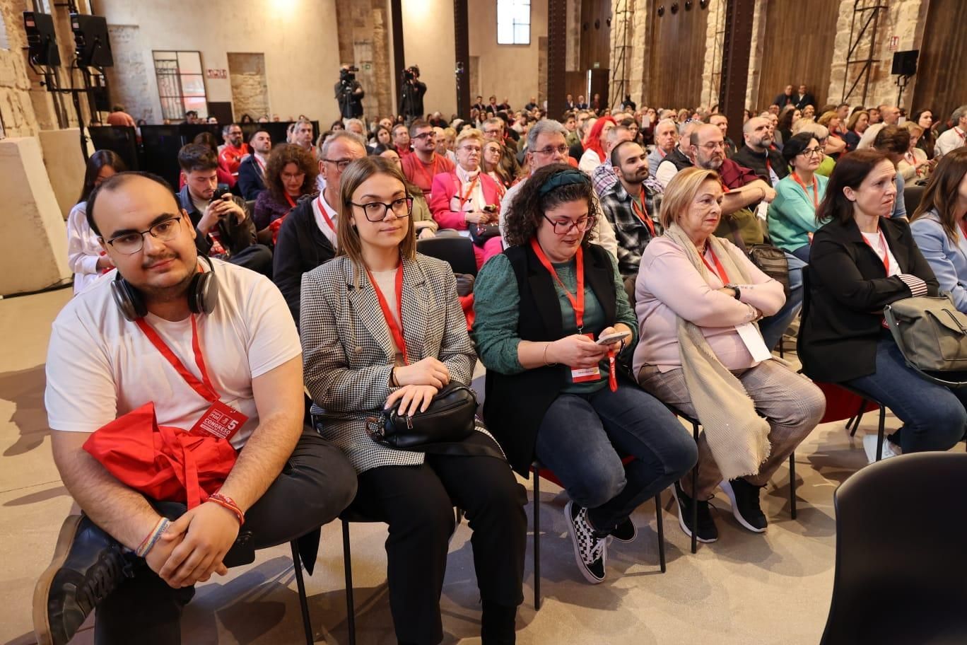 Leire Pajín abre el congreso provincial del PSOE alicantino celebrado en Alcoy