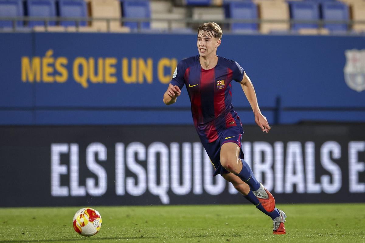 Tommy, en un encuentro con el filial esta temporada