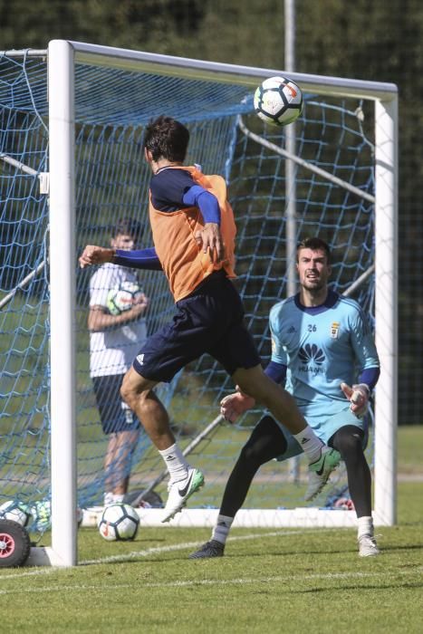 Entrenamiento del Real Oviedo.