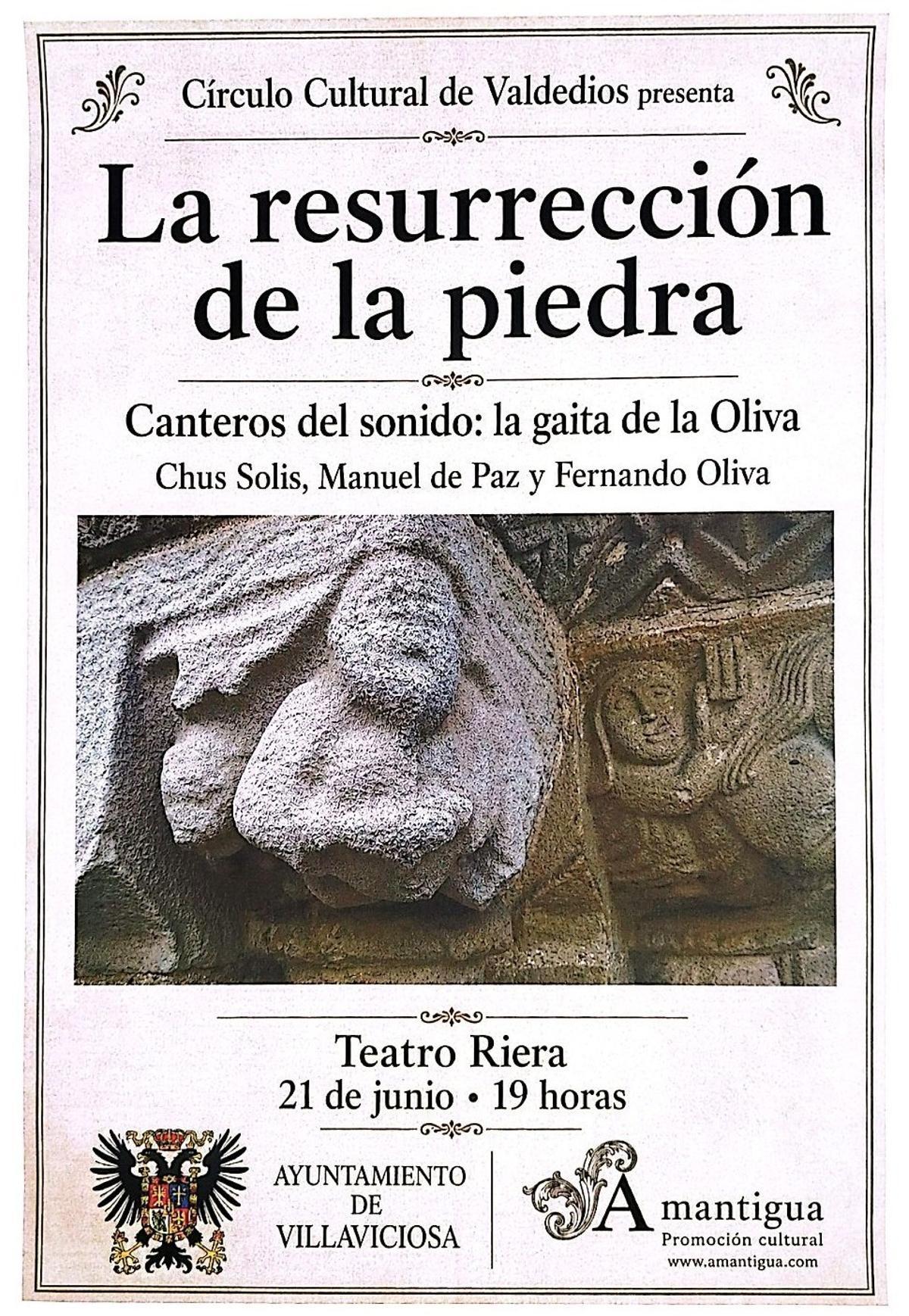 Cartel anunciador de la presentación.