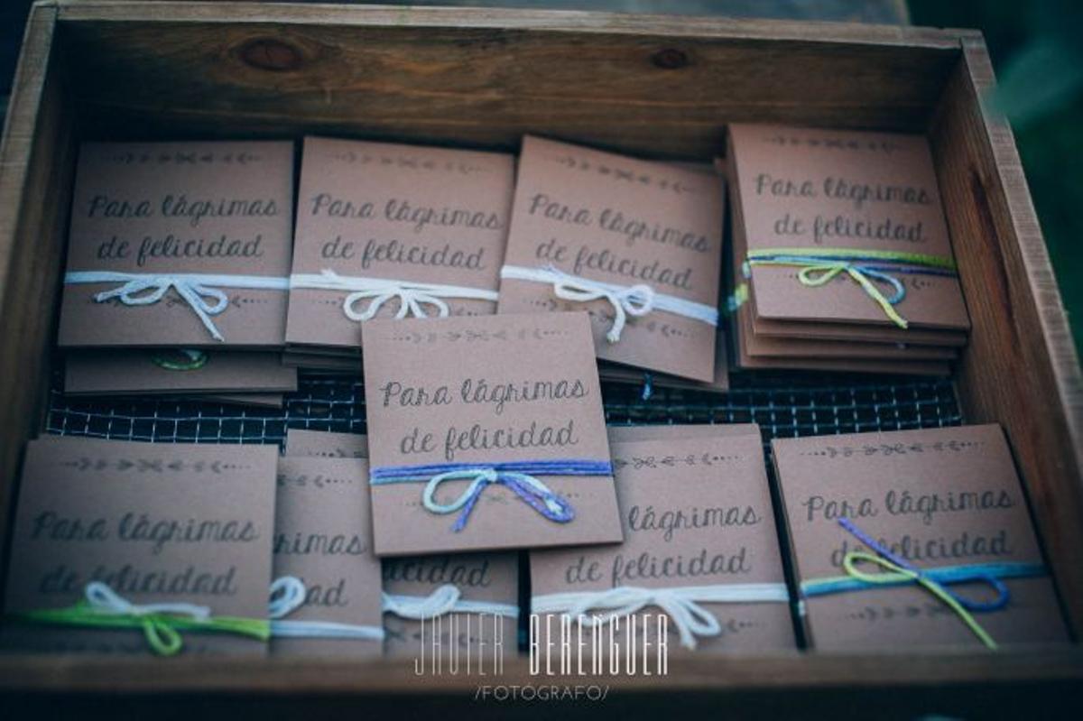 Detalles para tus invitados: Para las lágrimas