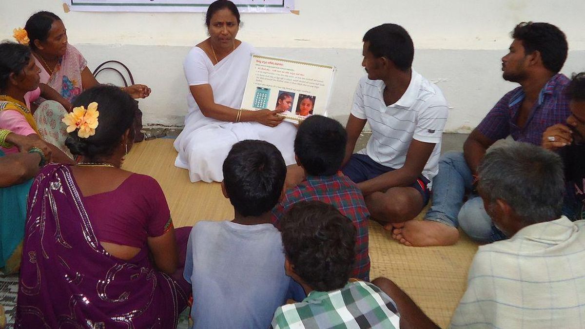 Centro de referencia para personas afectadas por lepra en la India.