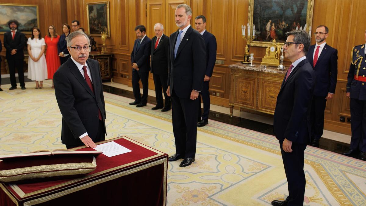 Toma de poesión de Bernardo Fernández, en 2024, como vocal del CGPJ.