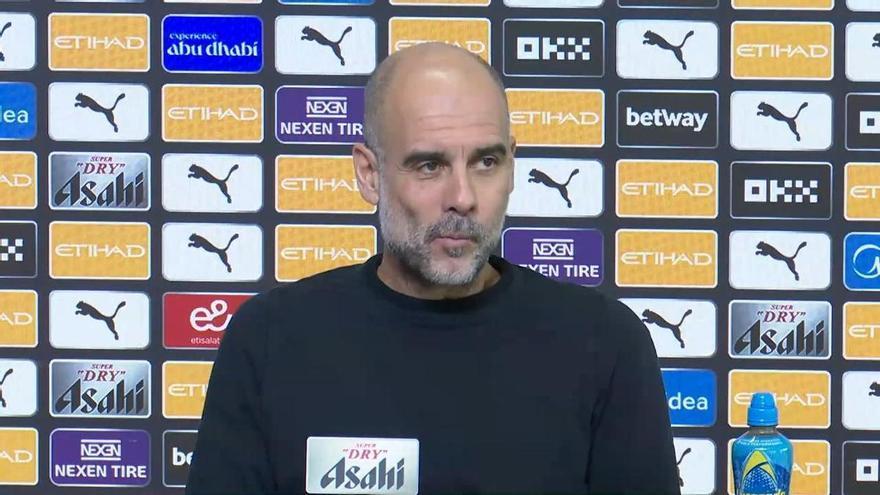 Guardiola: "¿Rodri? 11 meses lesionado, dadle tiempo, aún es el mejor"