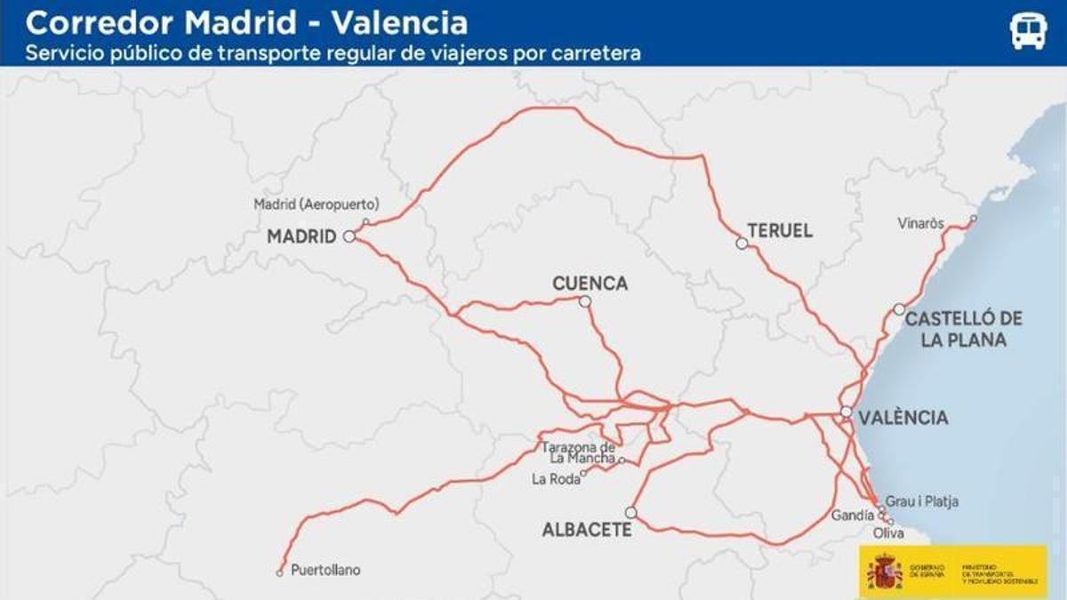 Nuevo servicio público de transporte regular de viajeros por carretera.