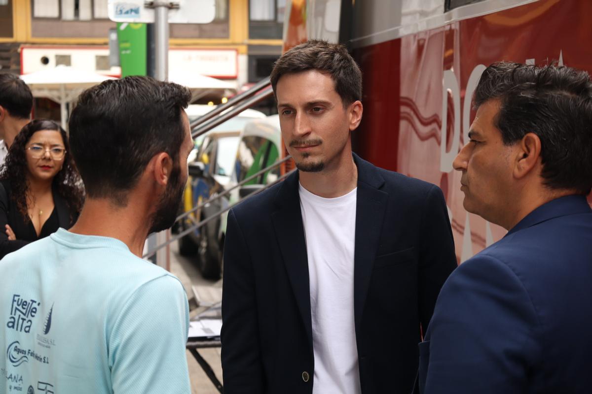 El exdirector de Hemodonación y Hemoterapia, Iván Santiago, en un acto en Puerto de la Cruz, en Tenerife