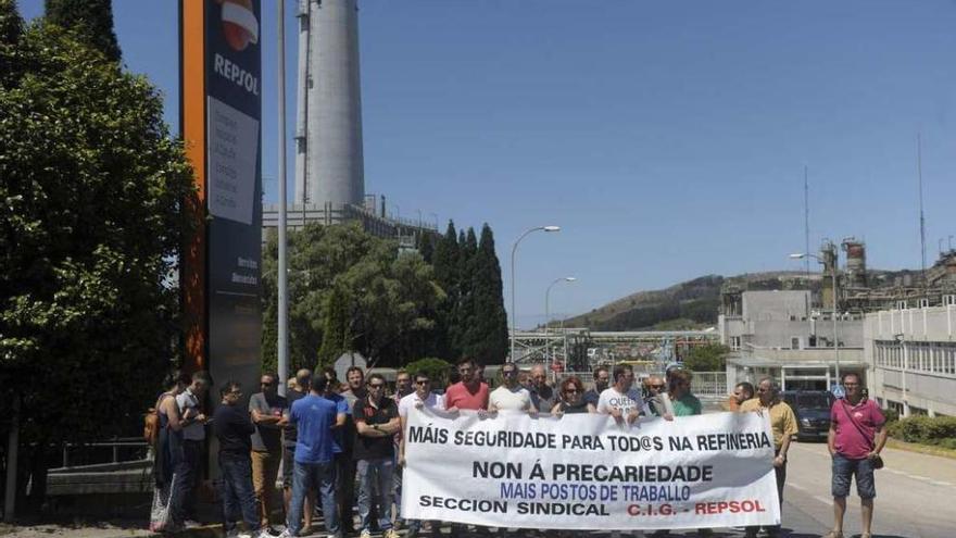 Concentración por el accidente en la refinería