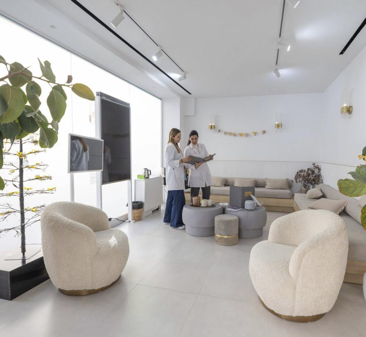 Interior de la clínica.