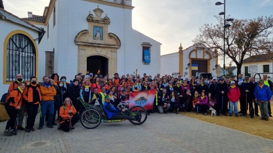 Encuentro de senderistas en Posadas.