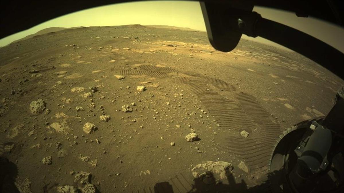 Una imagen de Marte enviada desde el Perseverance.