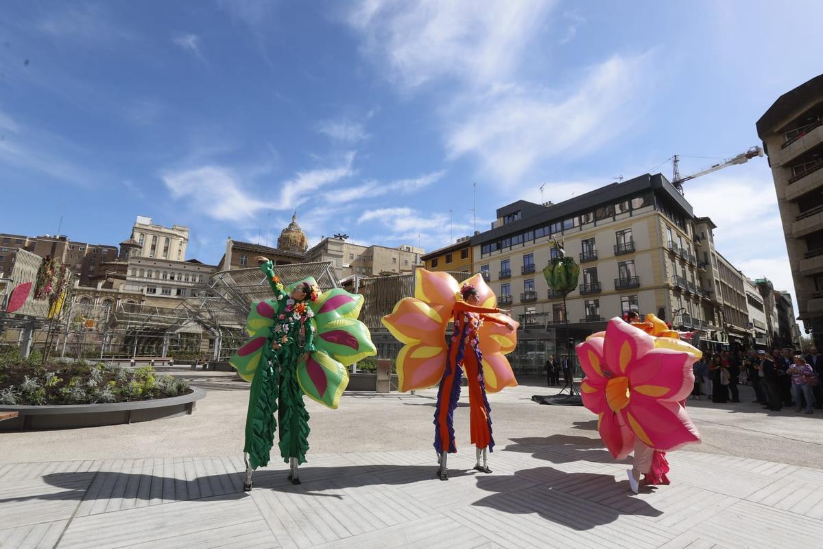 Inauguración de la renovada plaza Salamero de Zaragoza