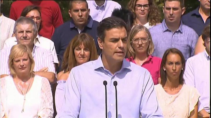 Sánchez rompe la ambigüedad y pide un gobierno "del cambio"