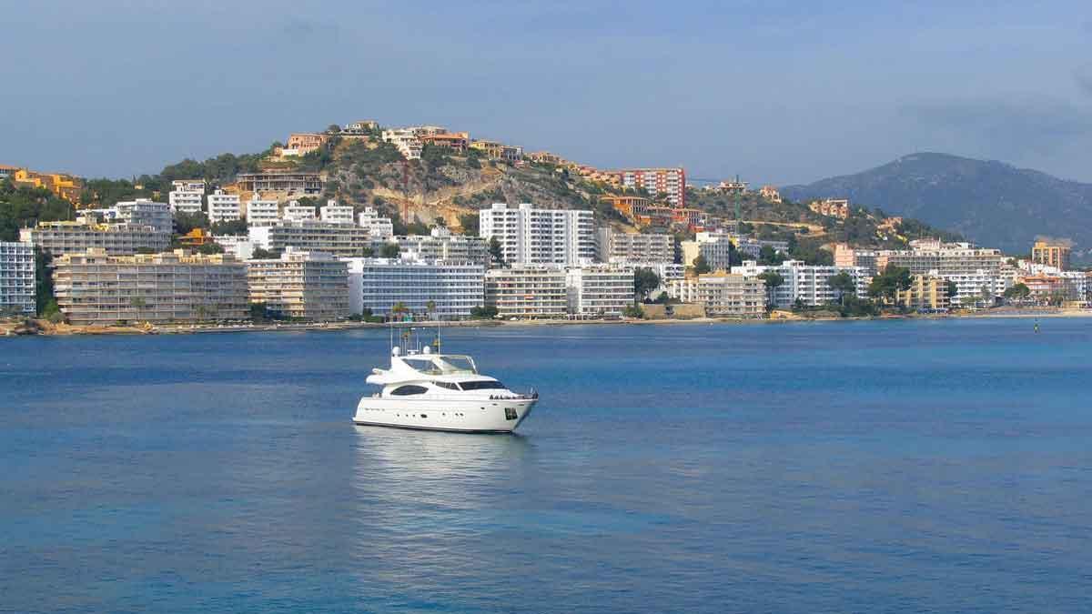 Zona turística en Mallorca.