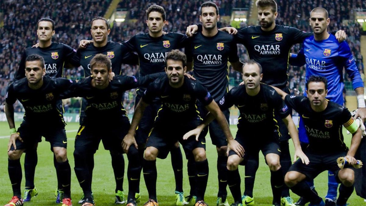 Este es el once inicial del Barça en su última visita a Celtic Park