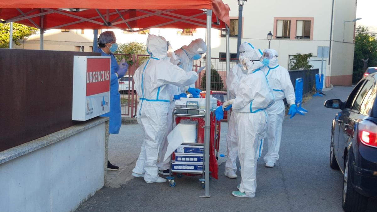 Pruebas COVID en un brote detectado en la provincia al inicio de la segunda oleada de la pandemia