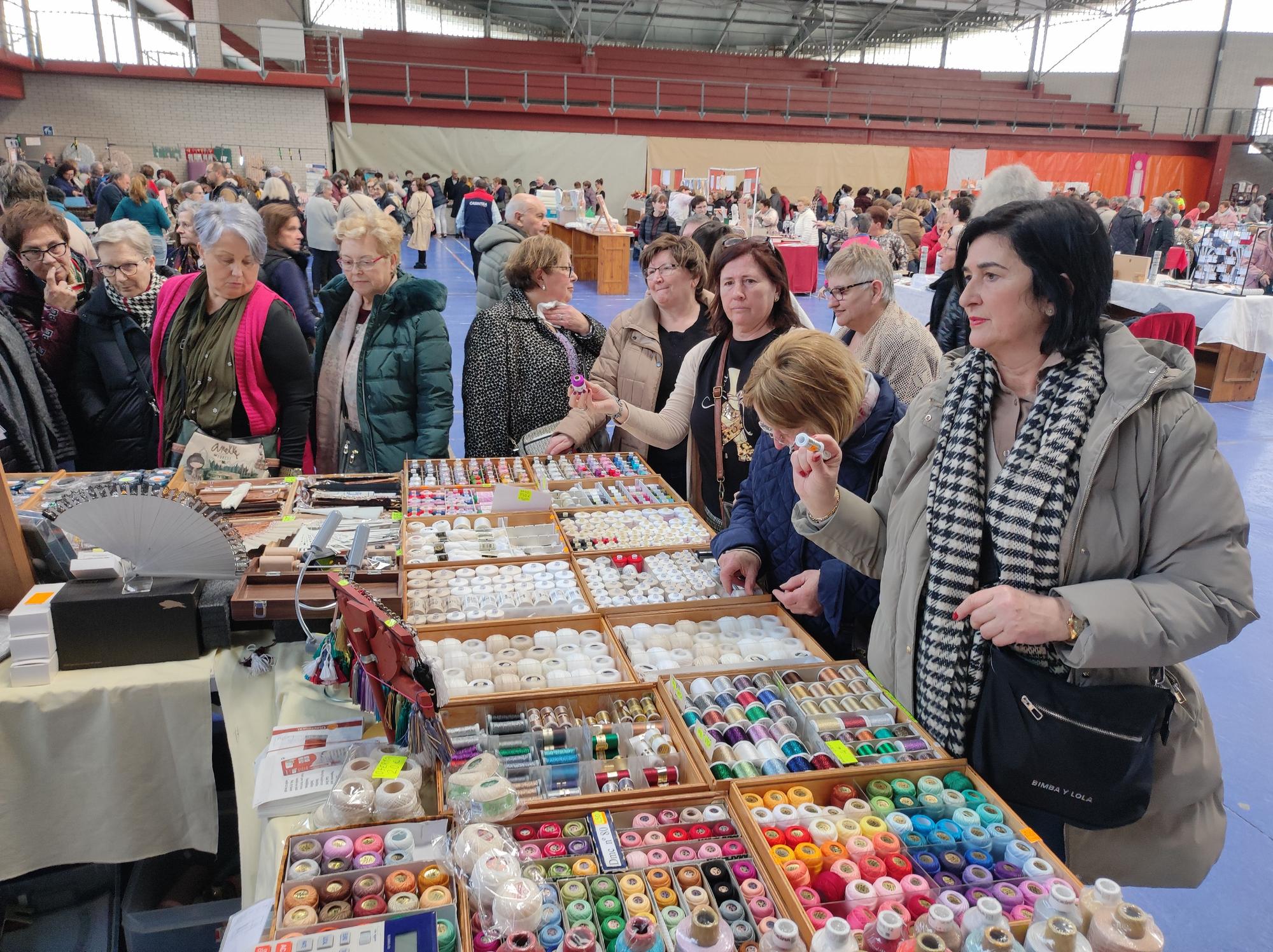 Ambiente en los puestos de venta.