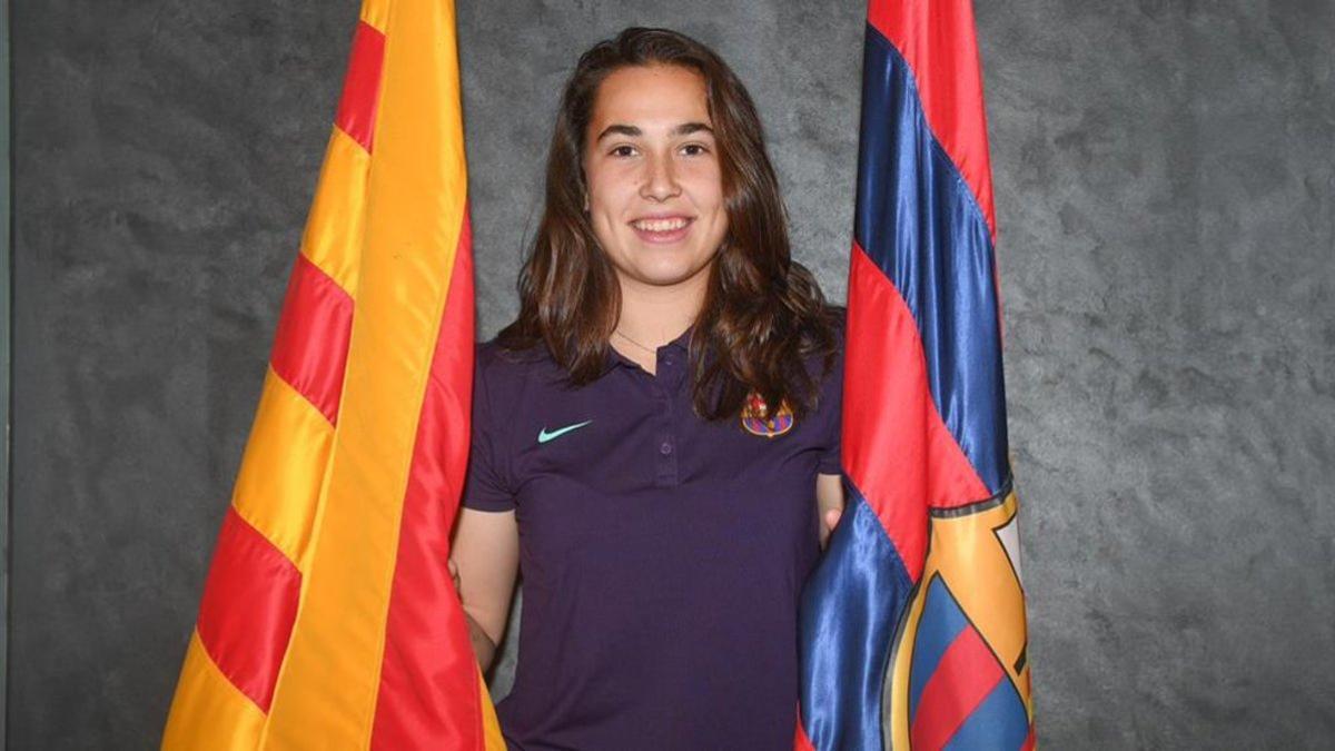 Cata Coll cumple su primera temporada en el FC Barcelona femenino