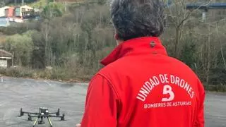 La búsqueda de la mujer que cayó al río en San Martín se intensifica entre El Entrego y Riaño