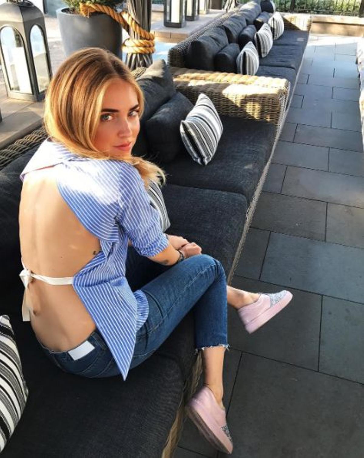 Las zapatillas rosas de Chiara Ferragni