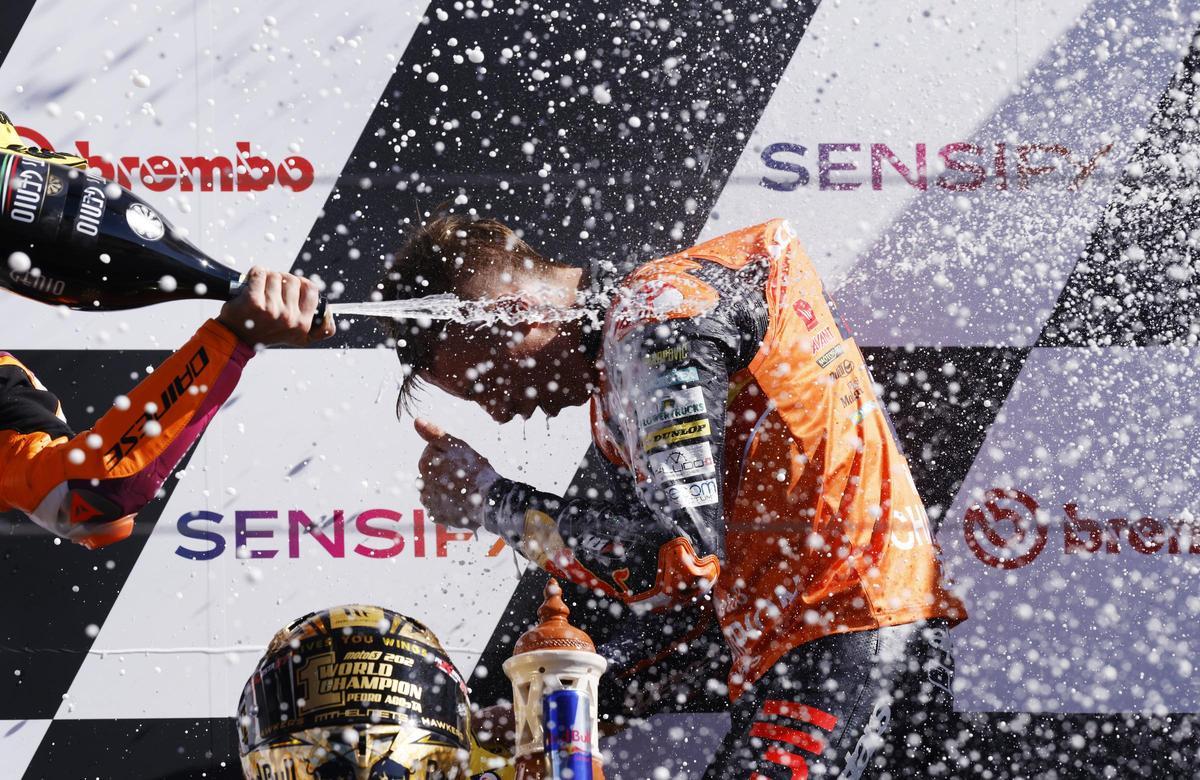 Pedro Acosta, campeón del mundo de Moto3.