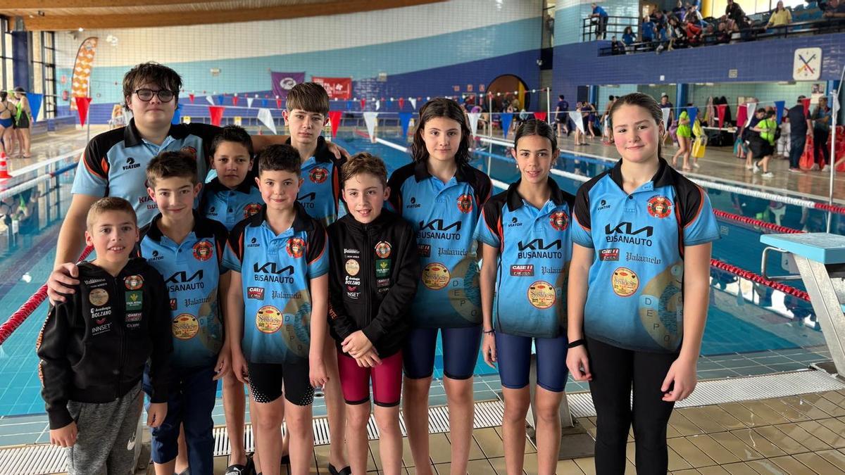 Parte del equipo del Salvamente Benavente en Palencia