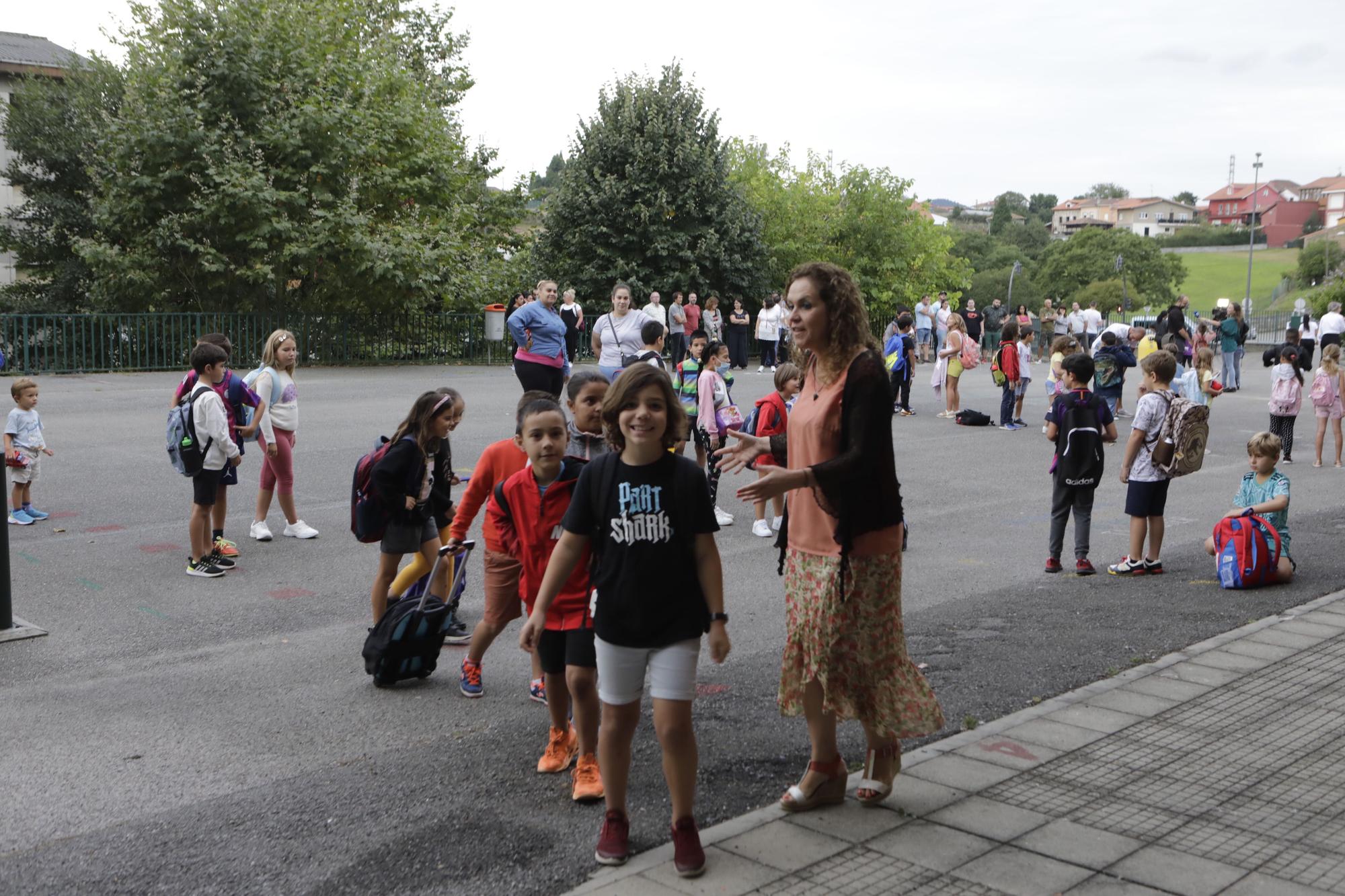 Vuelta al cole en el colegio de la Carriona en Avilés