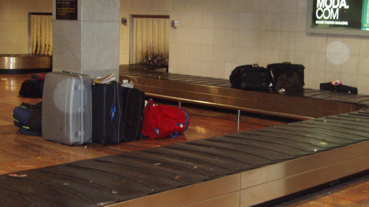 La recogida de maletas en los aeropuertos