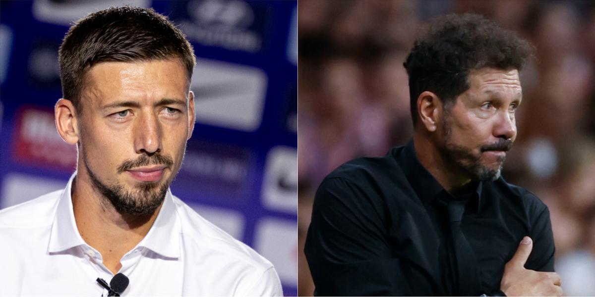Clément Lenglet y Diego Pablo Simeone