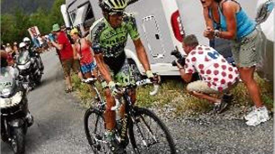 Alberto Contador en un moment del Tour.