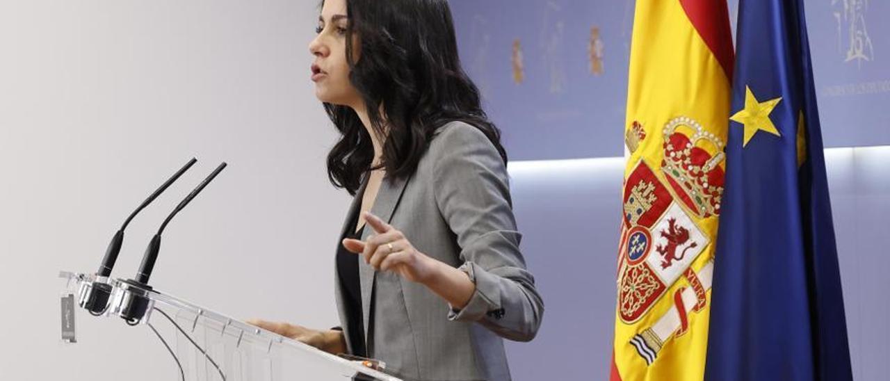 La presidenta de Ciudadanos, Inés Arrimadas.