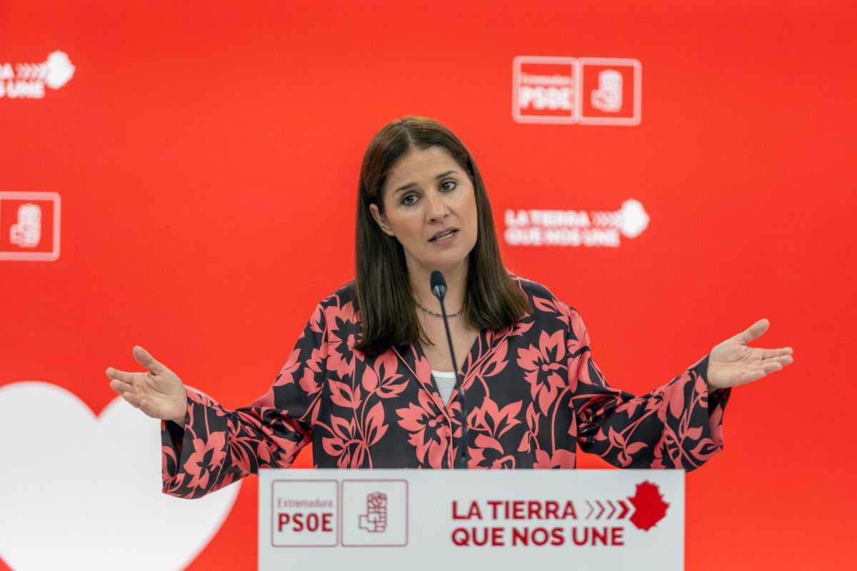Isabel Gil Rosiña, este lunes en Mérida.