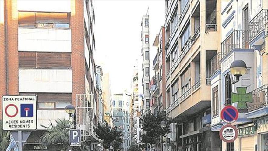 Castellón ampliará las zonas peatonales entre el Raval   de la Trinitat y el de Sant Félix