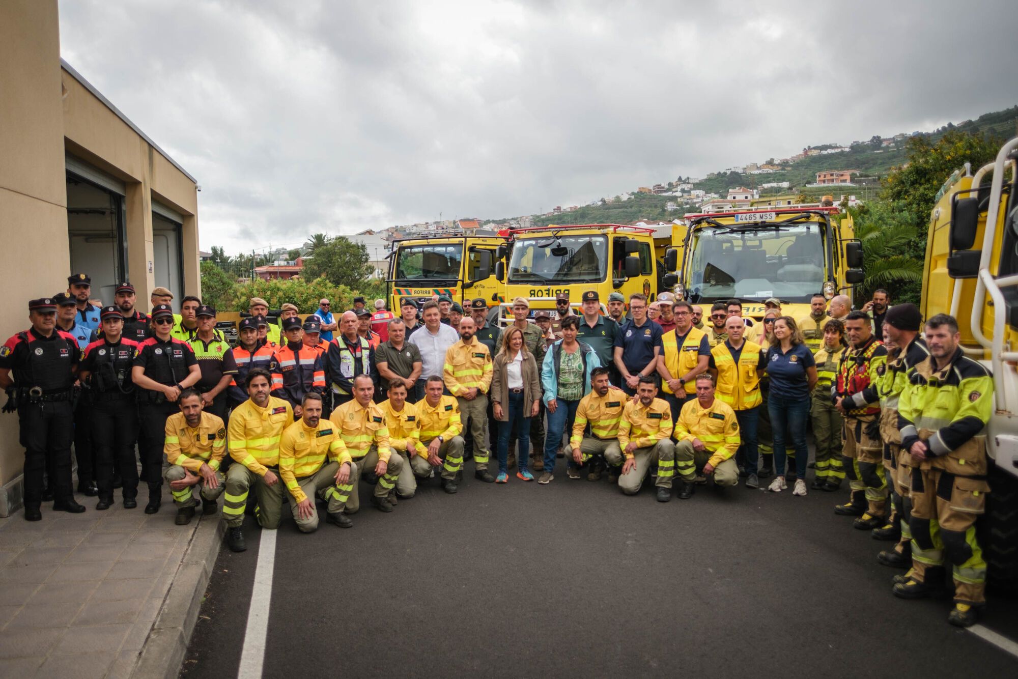 Operativo contra incendios forestales en Tenerife