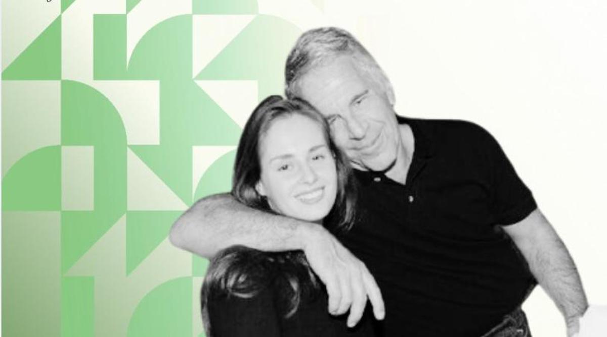 Karyna Shuliak y Jeffrey Epstein.