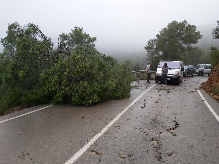 El temporal descarga sobre Ibiza y Formentera