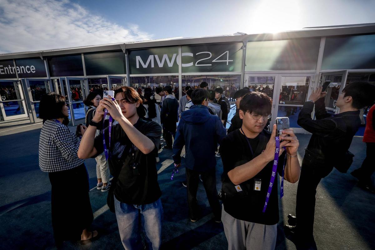 Inauguración del Mobile World Congress en la Fira de Barcelona