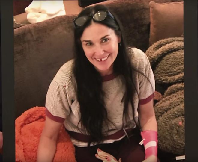 La foto de Demi Moore sin dientes