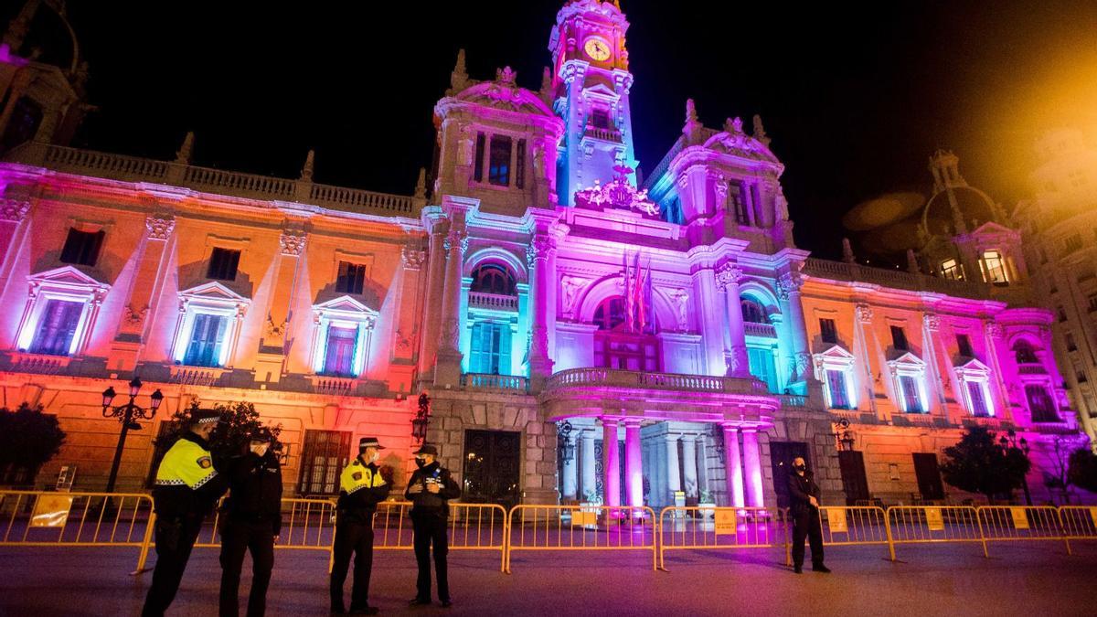 El dispositivo policial conjunto garantizó la seguridad durante la Nochevieja.