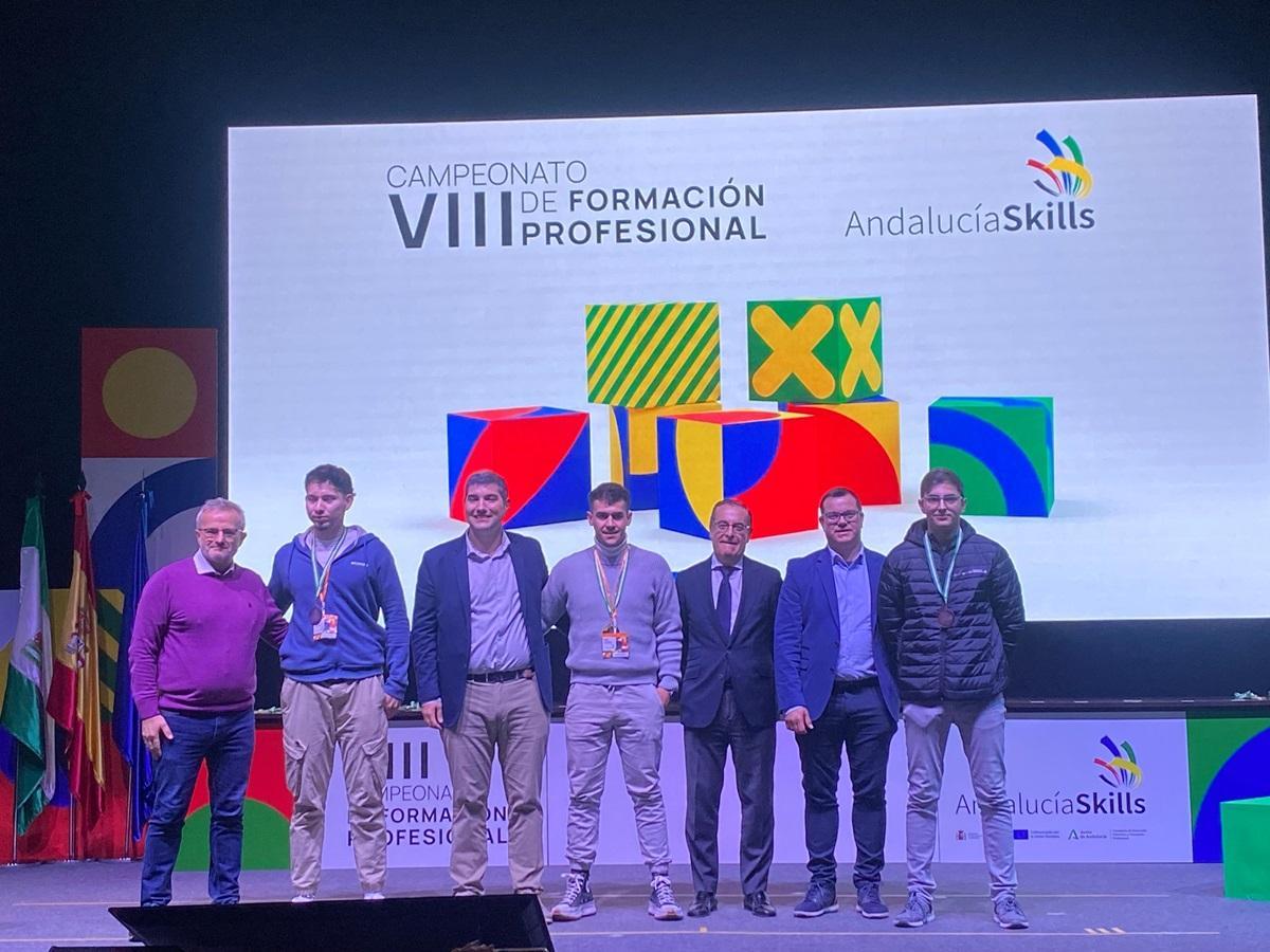 Vicente Carretero, del IES Zoco de Córdoba, medalla de oro en Soldadura.