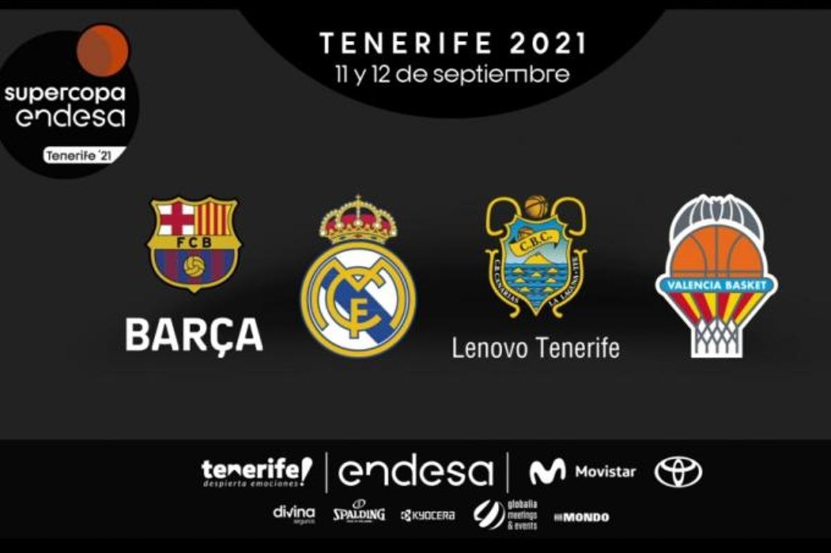 Barça-València i Lenovo Tenerife-Reial Madrid, semifinals de la Supercopa Endesa