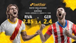 Rayo Vallecano de Madrid vs. Girona FC: horario, TV, estadísticas, clasificación y pronósticos