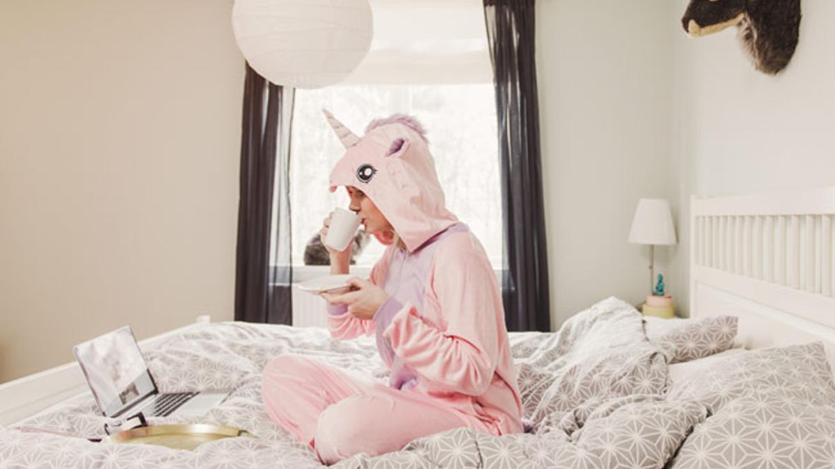 Día del Unicornio: en pijama