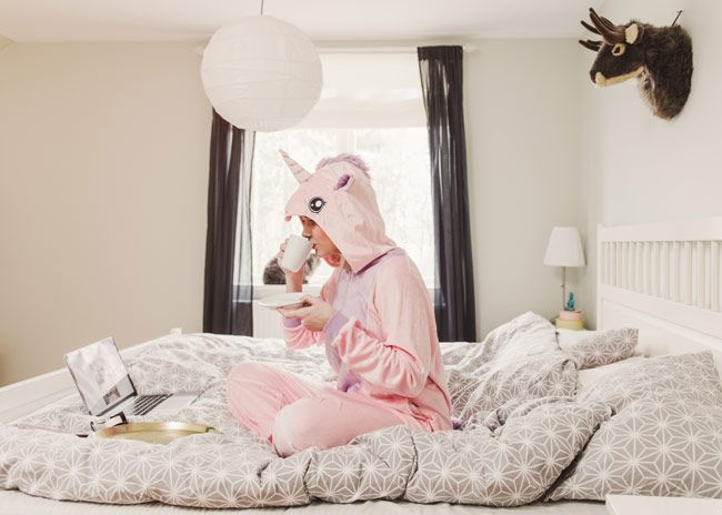 Día del Unicornio: en pijama