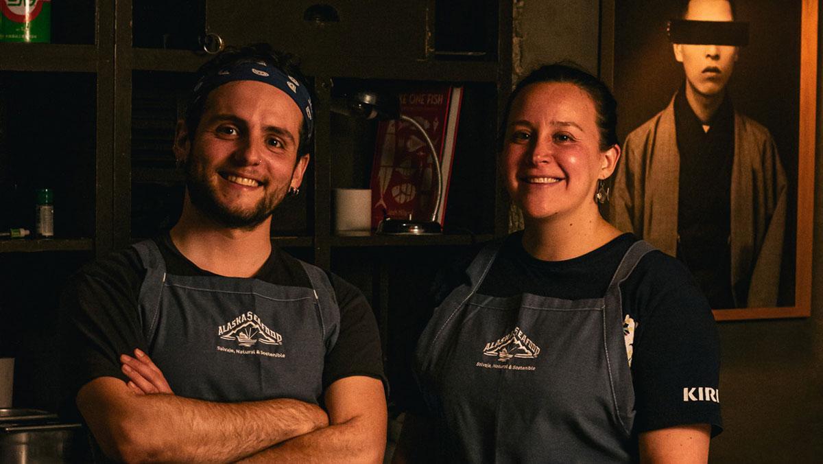 Gerard Romay y Rossana Esquer, chefs de El Japonés Escondido, uno delos restaurantes participantes en la Semana Salvaje