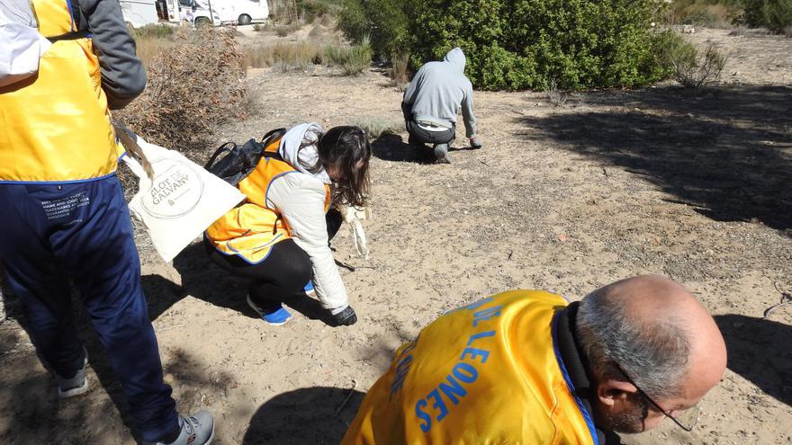 Voluntarios retiran &quot;basuraleza&quot; del Clot de Galvany