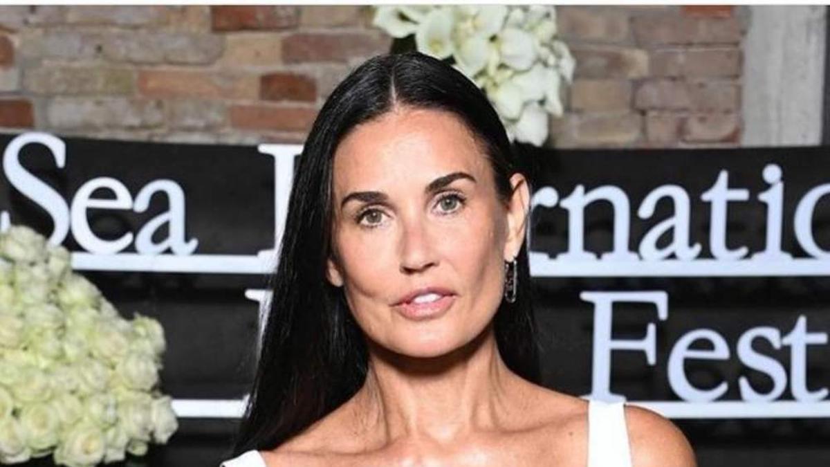 La actriz Demi Moore en Venecia