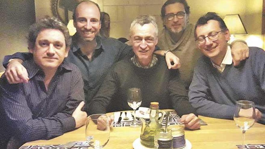 Andreu, Torrens, Munar, Ginard y Hernández, en una de sus reuniones.