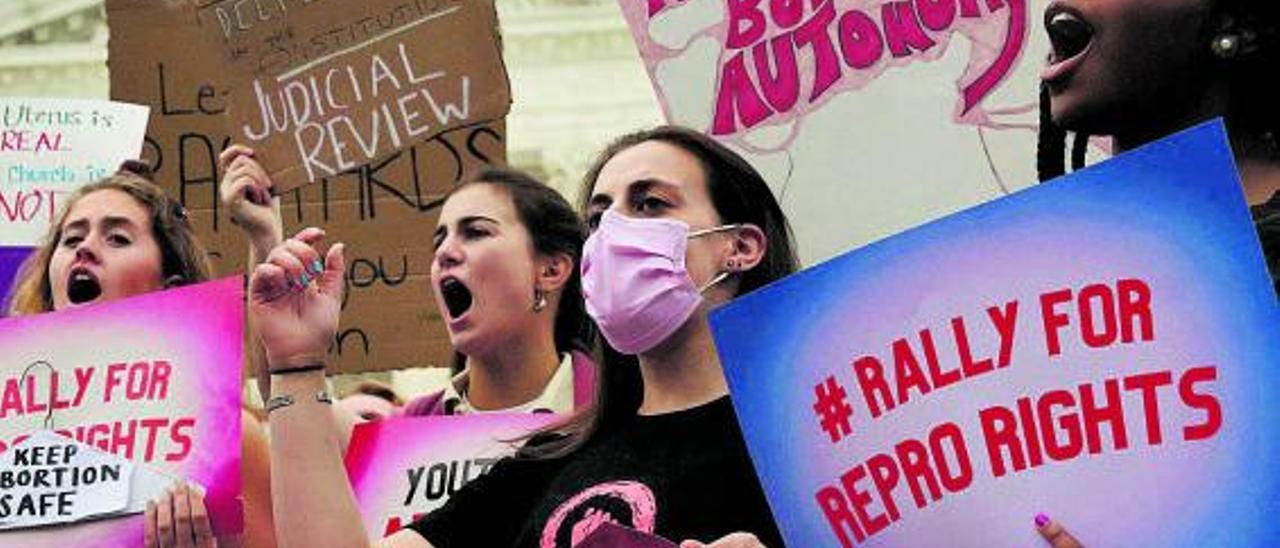 Manifestantes a favor del aborto, el pasado fin de semana, en Washington (EEUU). |   // LEAH MILLIS