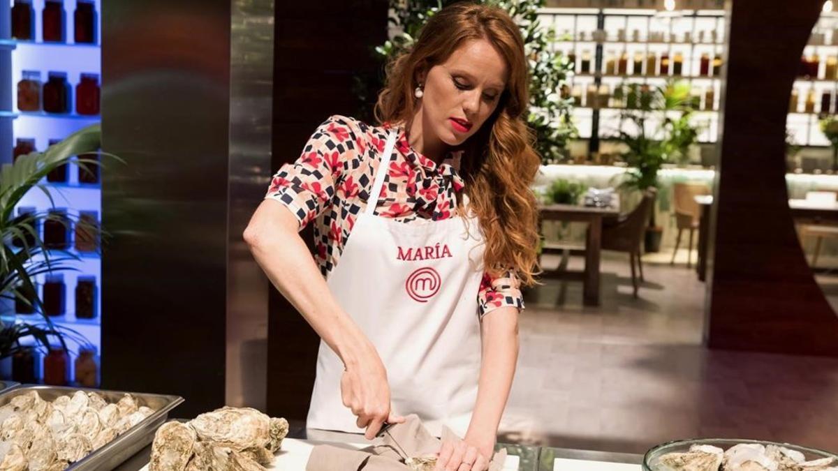María Castro, en la cocina de 'Masterchef celebrity 3'